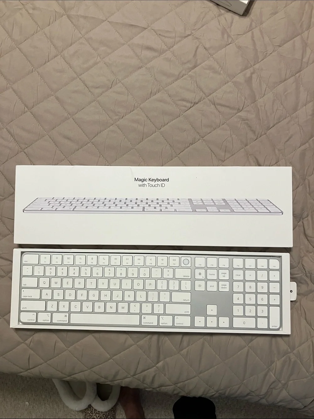 Apple Magic Keyboard with Touch ID - Silver and White Numeric Keypad
